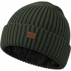 Wool Beanie Hat for Men Women Thermal Knitted Winter Hat for Large Heads